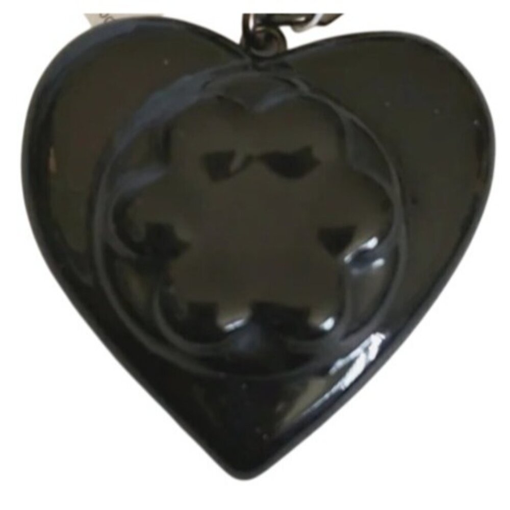 SOLD! Coach X Richard Bernstein Limited Edition Black Jello Heart Acrylic Charm - Picture 2 of 6